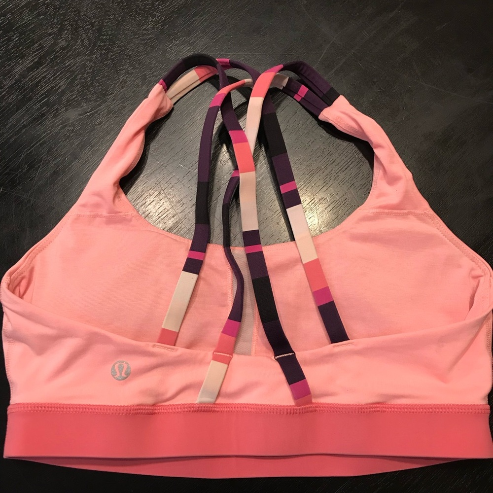 lululemon athletica Pink Strappy Sports Bra
